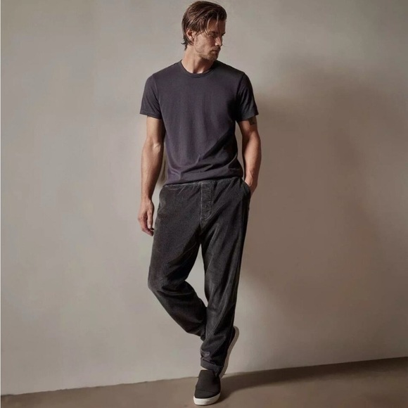 James Perse RELAXED FIT CORDUROY CHINO Men's Pants Gray size 0 or XS - Picture 1 of 16